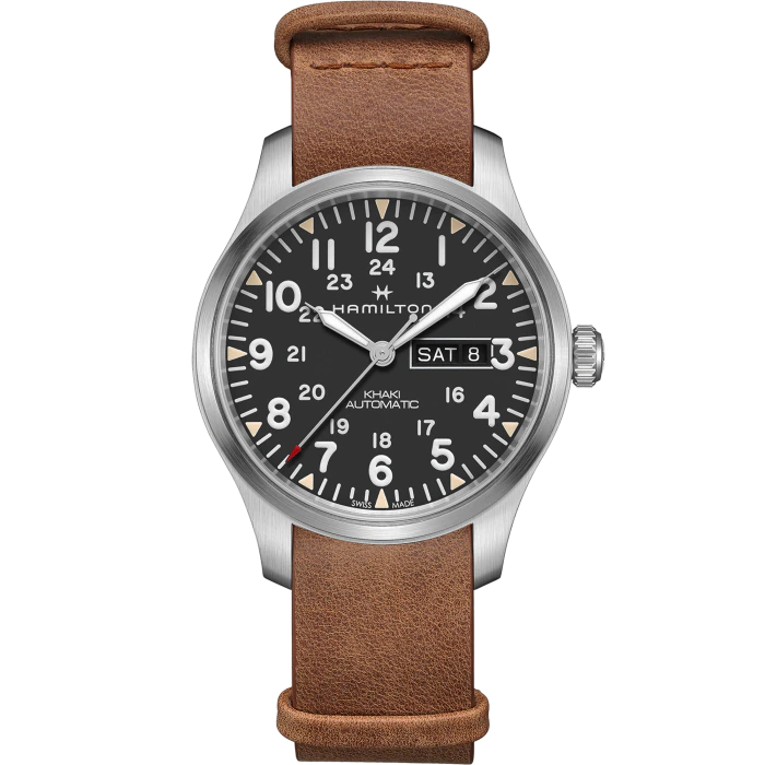 HAMILTON KHAKI FIELD DAY DATE AUTO